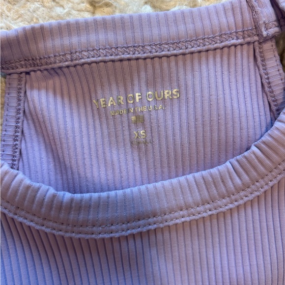 Year of Ours Lavender BRIGETTE HALTER and RIBBED VERONICA LEGGING Set NEW wTags - Picture 12 of 13